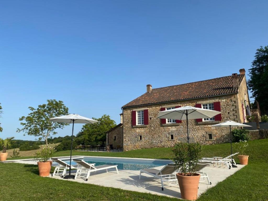 Domaine De Cazal - Gite 2 Pers Avec Piscine Au Coeur De 26 Hectares De Nature Preservee Villa Saint-Cyprien  Buitenkant foto